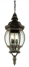  4067 SWI - Parsons 4-Light Traditional French-inspired Outdoor Hanging Lantern Pendant with Chain